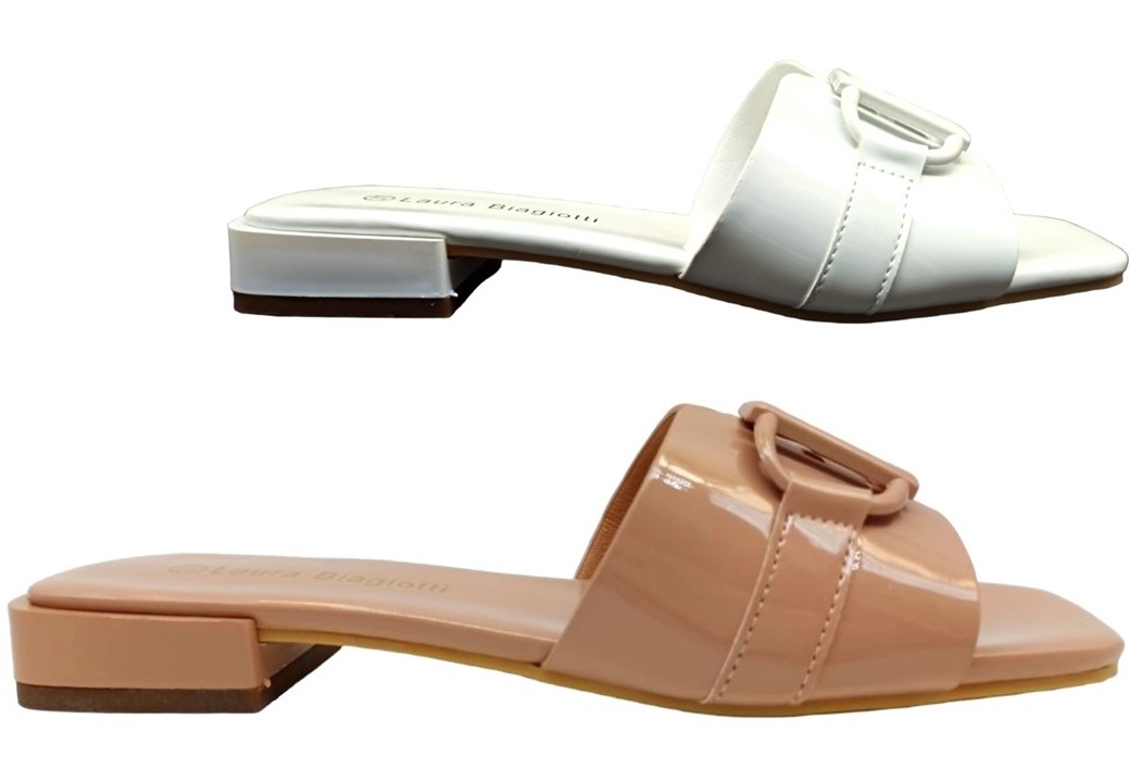 Sandali donna Laura Biagiotti 8043 scarpe tacchi bassi comodi casual alla m