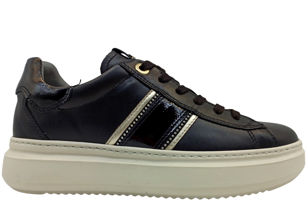 Scarpe da donna Nero Giardini I308430D sneakers platform casual basse pelle