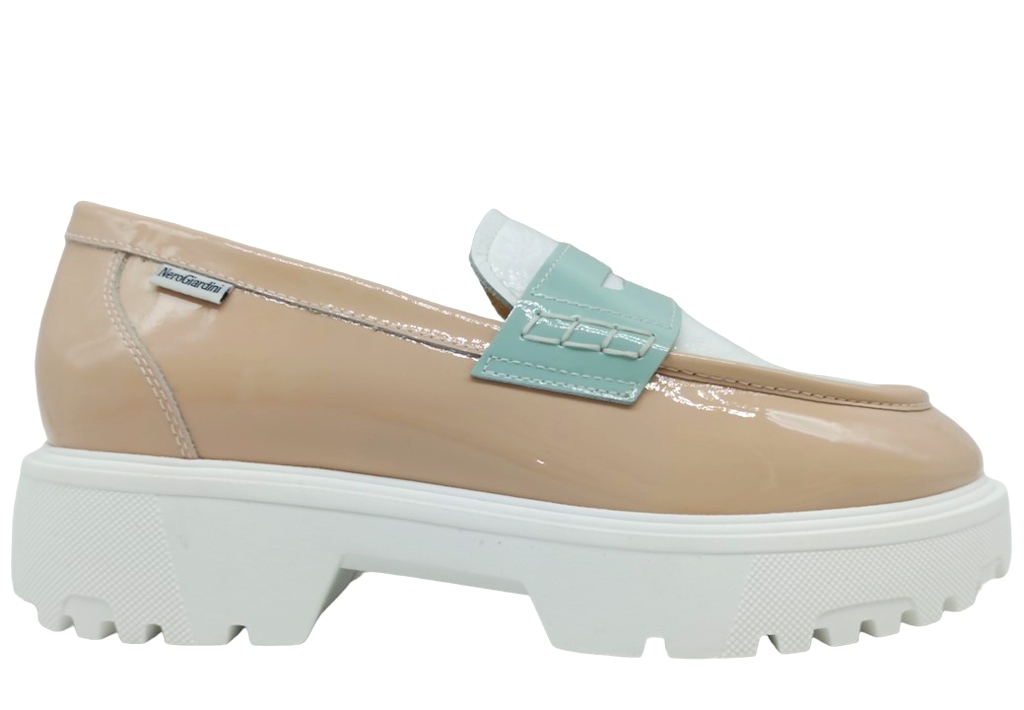 Scarpe da donna Nero Giardini E409692D mocassini casual comodi in pelle nud