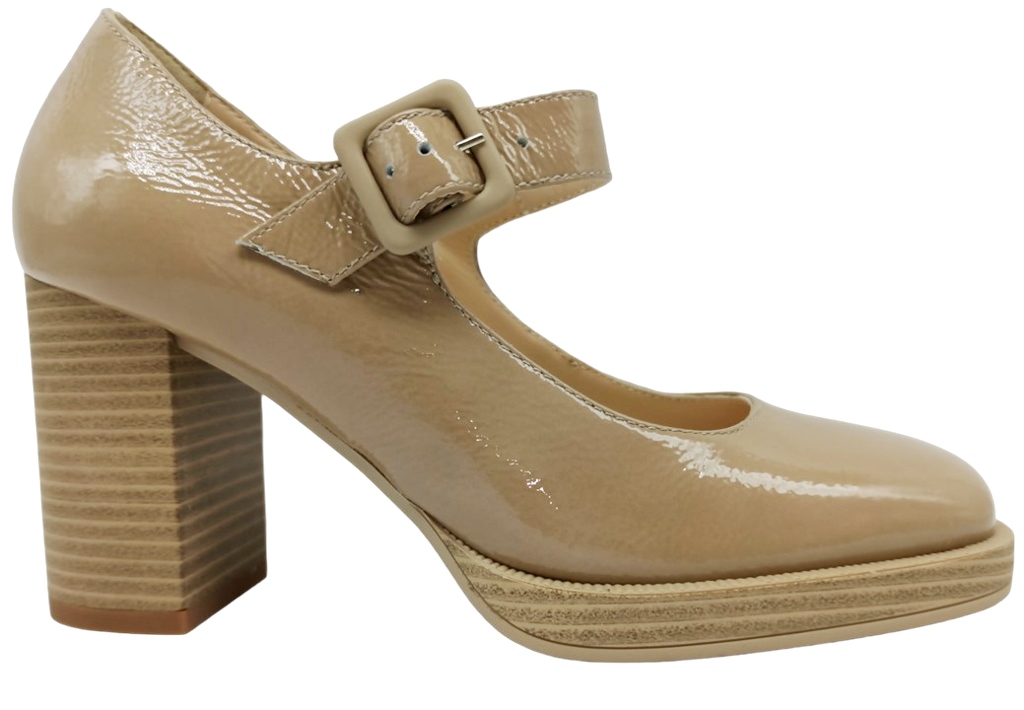 Decollete da donna Nero Giardini E306280D scarpe mary jane casual plateau p