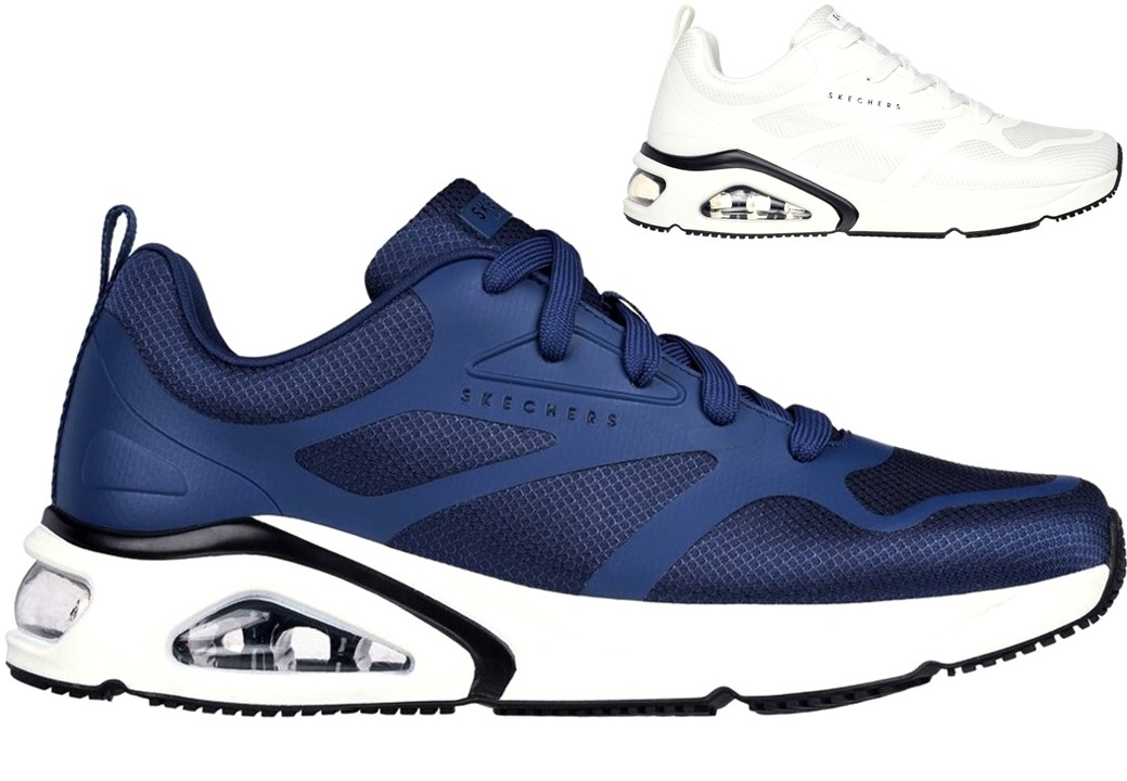 Scarpe uomo skechers 183070 tres-air uno revolution-airy sneaker comode spo