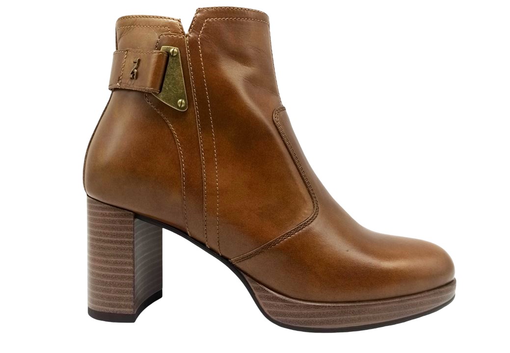 Tronchetto da donna Nero Giardini I411220D stivaletti tacco medio plateau c
