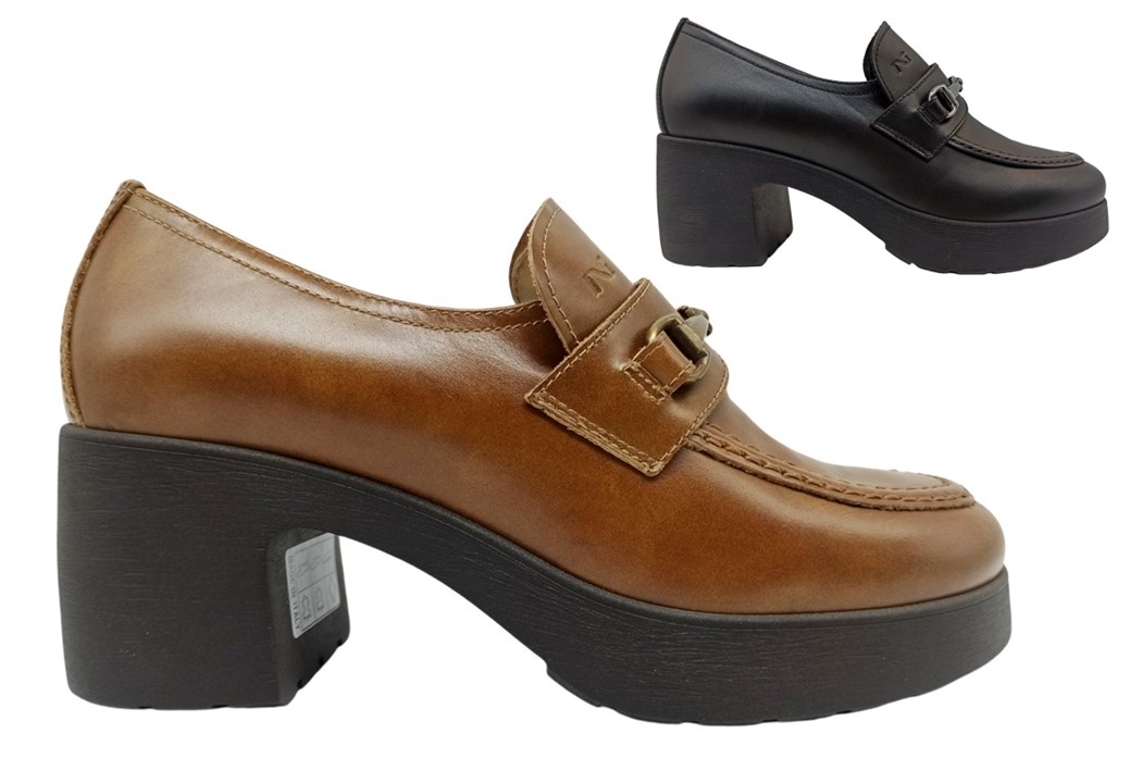Scarpe donna Nero Giardini I411290D mocassini casual alla moda con tacco pe