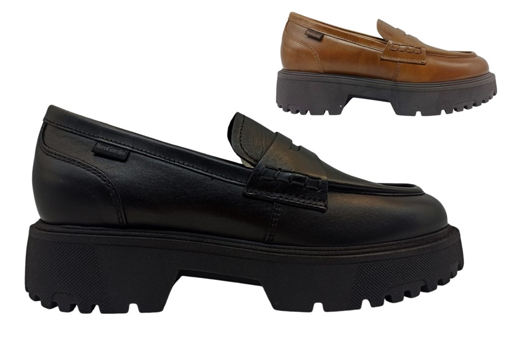 Scarpe da donna Nero Giardini I411400D mocassini bassi casual alla moda in