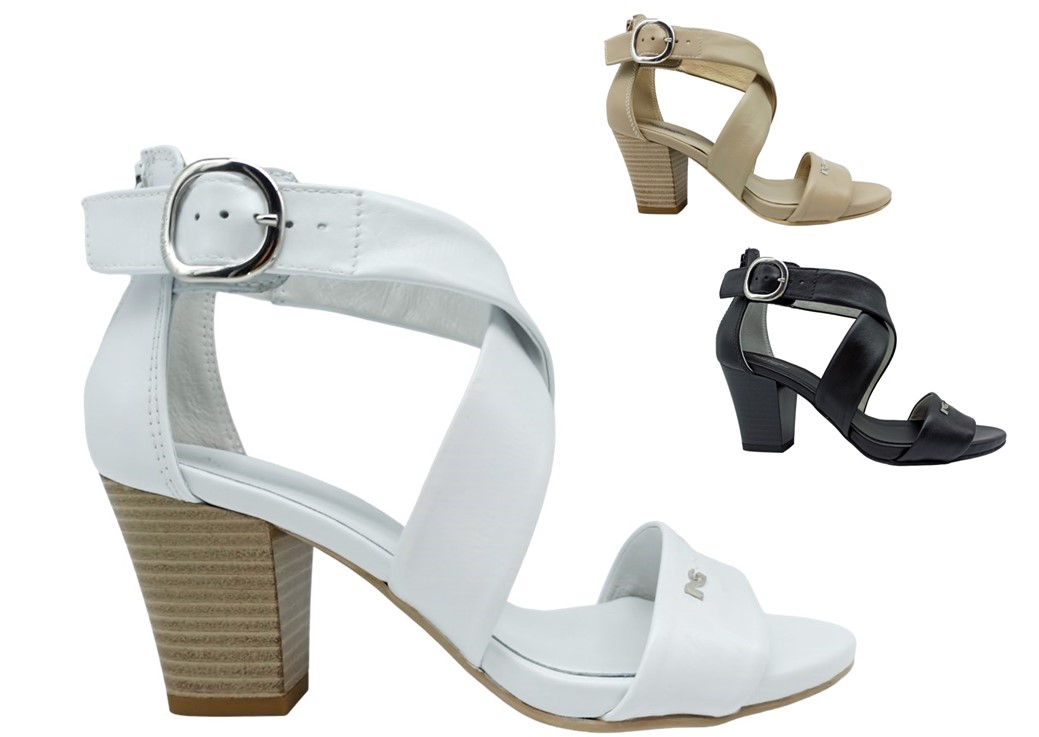 Sandali da donna Nero Giardini E410380D scarpe casual in pelle alla moda italy