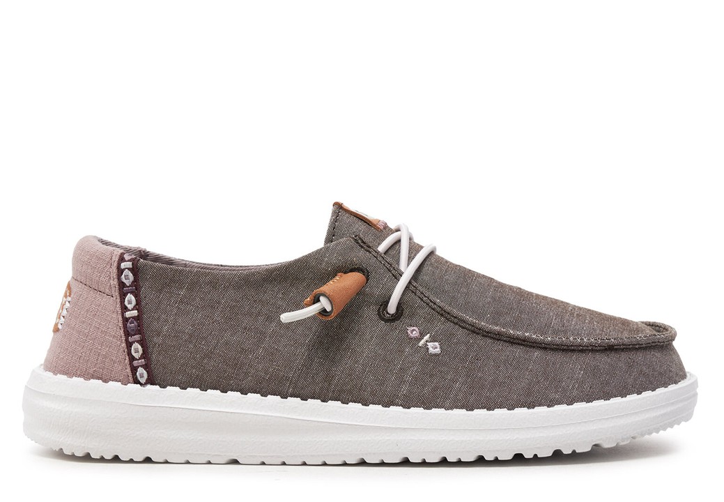 Scarpe donna Hey Dude 40729 001 Wendy Chambray Boho mocassin casual slip on 37