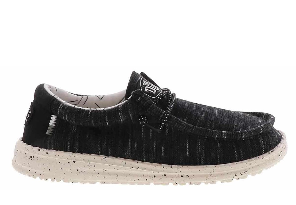 Scarpe donna Hey Dude 40050 001 Wally Youth Stretch mocassini slip on grigio 38
